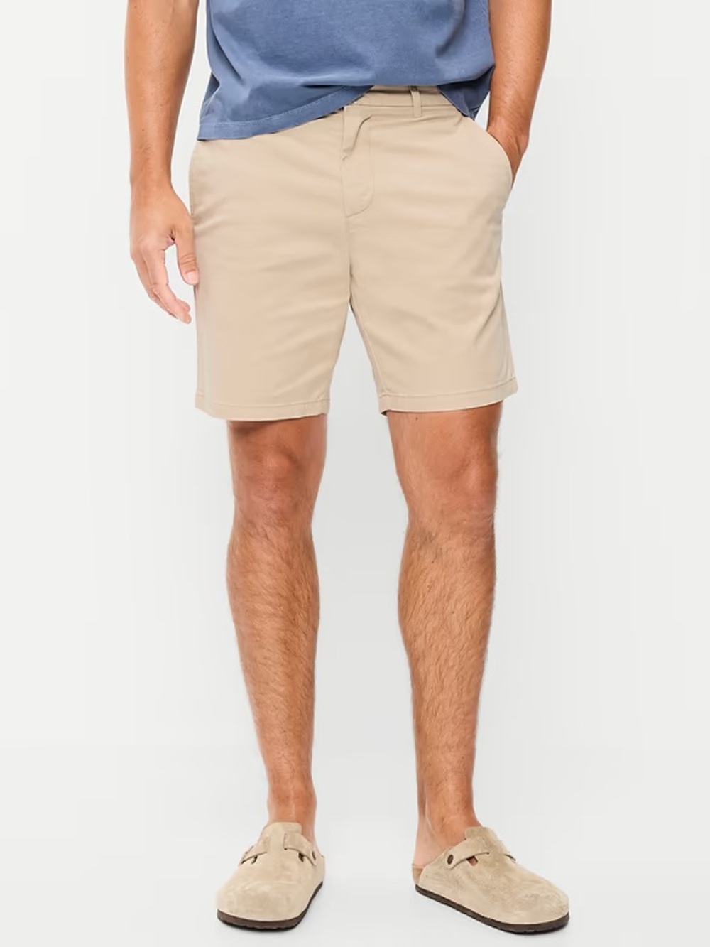 Men’s Old Navy Ultimate Slim Beige Khaki Chino Shorts With Built-In Flex Size 38 - Picture 1 of 10